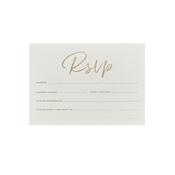 Gold Rsvp Invitations - Pack of 20 image