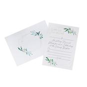 Geometric Greenery Evening Invitations &amp; Envelopes - Pack of 25 image