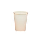 Gold &amp; Peach Ombre Paper Cups - Pack of 8