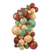 Sage Green, Nude &amp; Brown Balloon Arch Kit  - Pack of 63 image