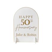 Happy Anniversary Customisable Table Sign