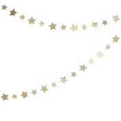 Gold Star Card Garland 4m