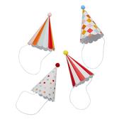 Circus Party Hats with Pom Poms - Pack of 8 image