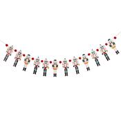 Nutcracker Pom Pom Card Garland 2m