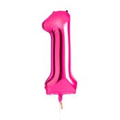 Hot Pink Number '1' Foil 34" Balloon image