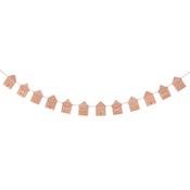 Gingerbread House Card Garland 2m
