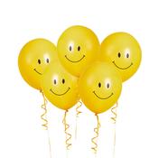 Smiley 12" Latex Balloons - Pack of 5 image