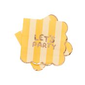 Playful Brights 'Lets Party' Paper Napkins - Pack of 16 image