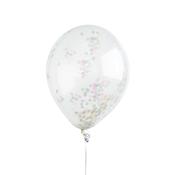 CONFETTI LATEX BALLOONS 30CM 5PK IRIDESCENT image