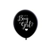 Black Gender Reveal 18" Latex Balloon - Pink 1 Pack image