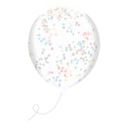 CONFETTI LATEX BALLOON 5PK 30CM WHTIE image
