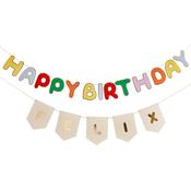 Playful Brights Customisable Birthday Card Banner x2 2m