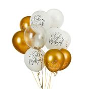 Eid Mubarak 12'' Latex Balloon Bundle - Pack of 12 image