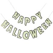 Glow In The Dark 'Happy Halloween' Card Banner 2m