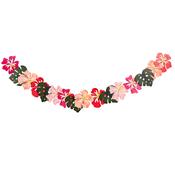 Tropical Flower Card Garland 2m