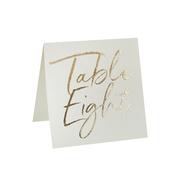 Gold Foiled Table Numbers - Pack of 12 image