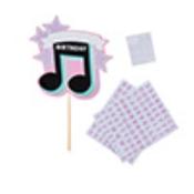 CUSTOMISABLE CAKE TOPPER MUSICAL NOTE