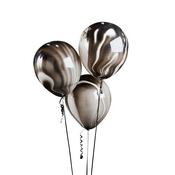 Black Marble 12" Balloons - Pack of 5 image
