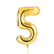 Gold Number '5' Foil 34" Balloon image