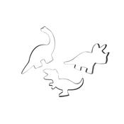 Dinosaur Cookie Cutters - Pack of 3 image