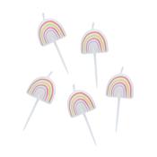 Enchanted Rainbow Candles - Pack of 5 image