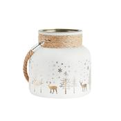 Medium Christmas Candle Holder with Rope image