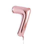 Rose Gold Number '7' Foil 34" Balloon image