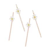 Daisy Paper Straws - Pack of 16 image