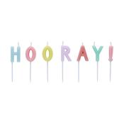 Pastel 'Hooray' Candles image