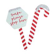 Candy Cane Garden Signs - Pack of 2