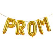 Gold 'Prom' 16" Foil Balloon Garland image