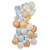 Blue, White &amp; Nude Balloon Arch Kit- Pack of 63 image