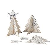 Gold Christmas Tree Table Place Cards - Pack of 10 image