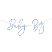 Blue 'Baby Boy' Card Banner 2m