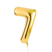 Gold Number '7' Foil 34" Balloon image