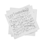 Silver Celebrate Paper Napkins - Pack of 16 image