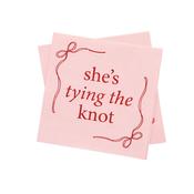 She's Tying The Knot Paper Napkins  - Pack of 16 image