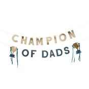 Gold 'Champion Of Dad's' Card Banner x2 2m image