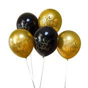Umrah Mubarak Printed 12" Latex Balloons - Pack of 5 image