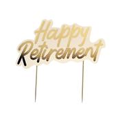 Happy Retirement Card Cake Topper