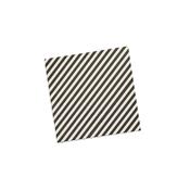 Monochrome Striped Paper Napkins - Pack of 16 image