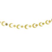 Gold Moon &amp; Star Card Banner 4m
