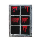 Halloween 'Keep Out' Window Clings