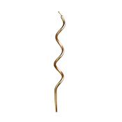 Gold Curly Candles - Pack of 12