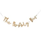 Gold 'Bubbly Bar' Card Banner 2m