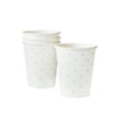 Unisex Spotty Paper Cups - Pack of 10