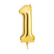 Gold Number '1' Foil 34" Balloon image