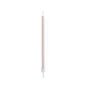 Pink Skinny Candles &amp; Holders 12 Pack image