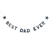 Navy 'Best Dad Ever' Card Banner 2.5m
