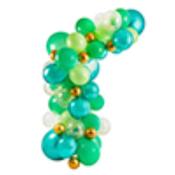 Green &amp; Gold Balloon Arch - Pack of 64 image